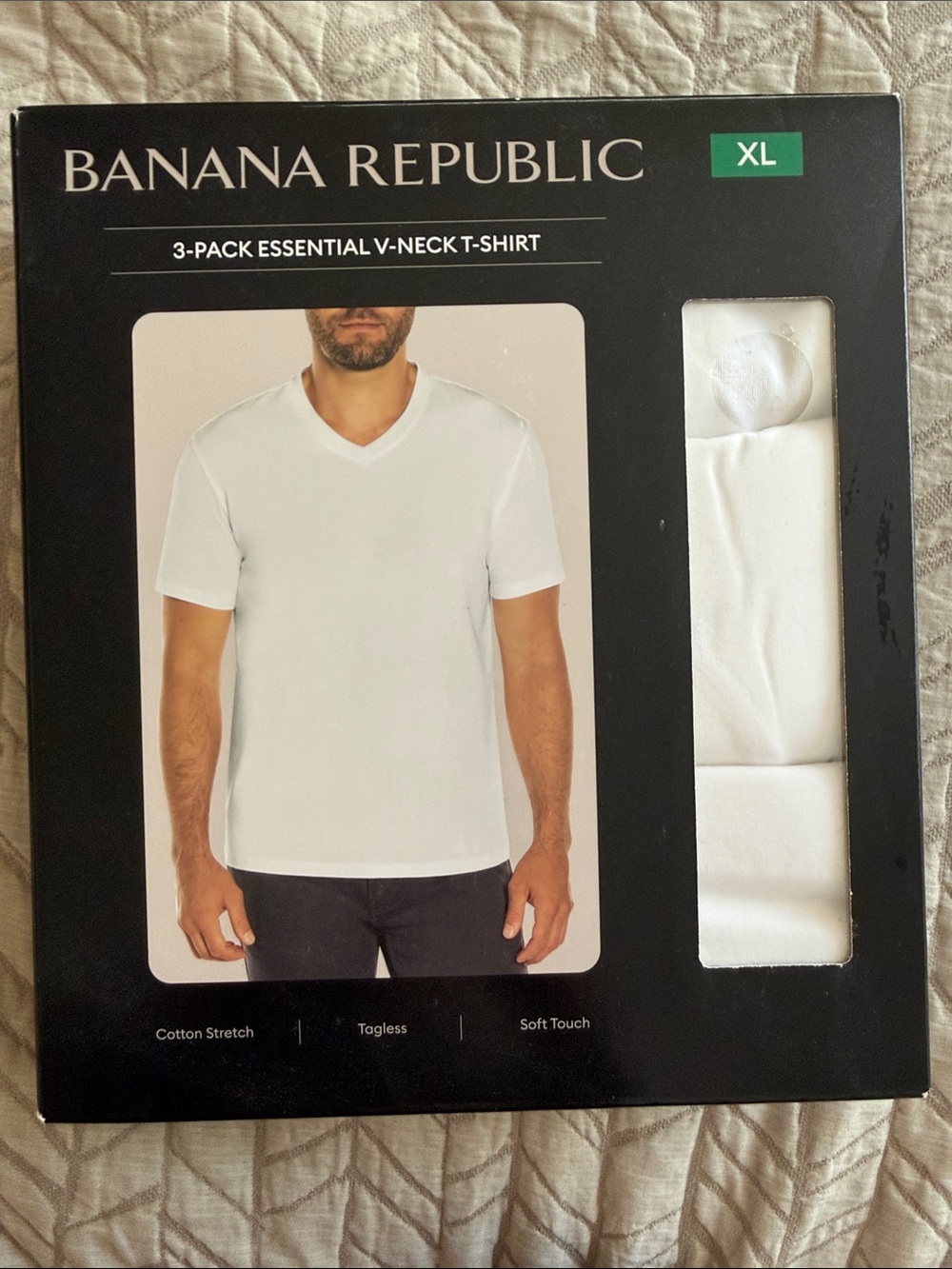 Banana Republic White Men's V-Neck 3-Pack - XL